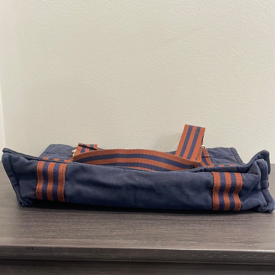 SOLD! Hermès Fool Toe Basas MM Canvas Shoulder Bag