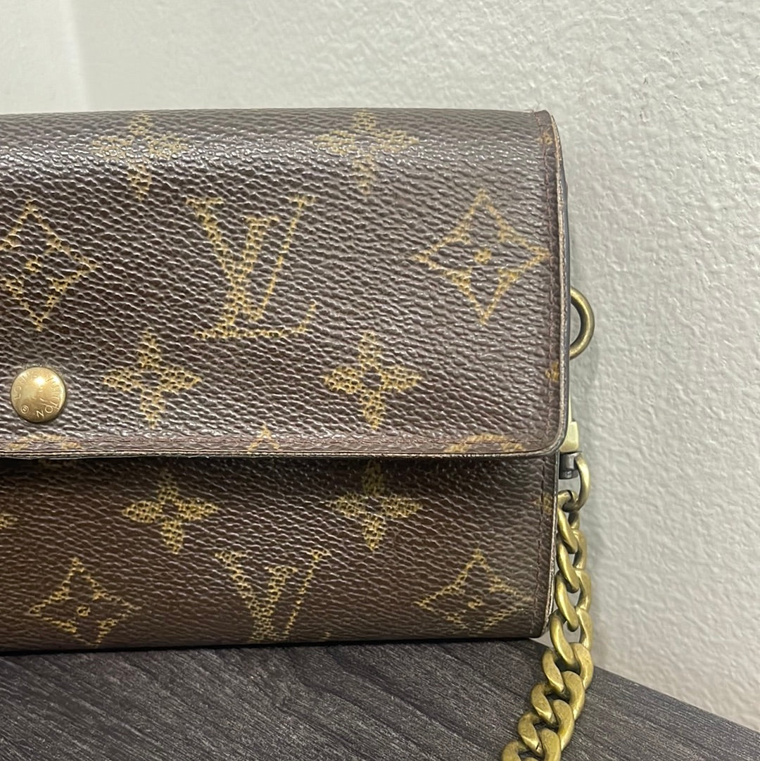 SOLD! Louis Vuitton Monogram Wallet on Chain