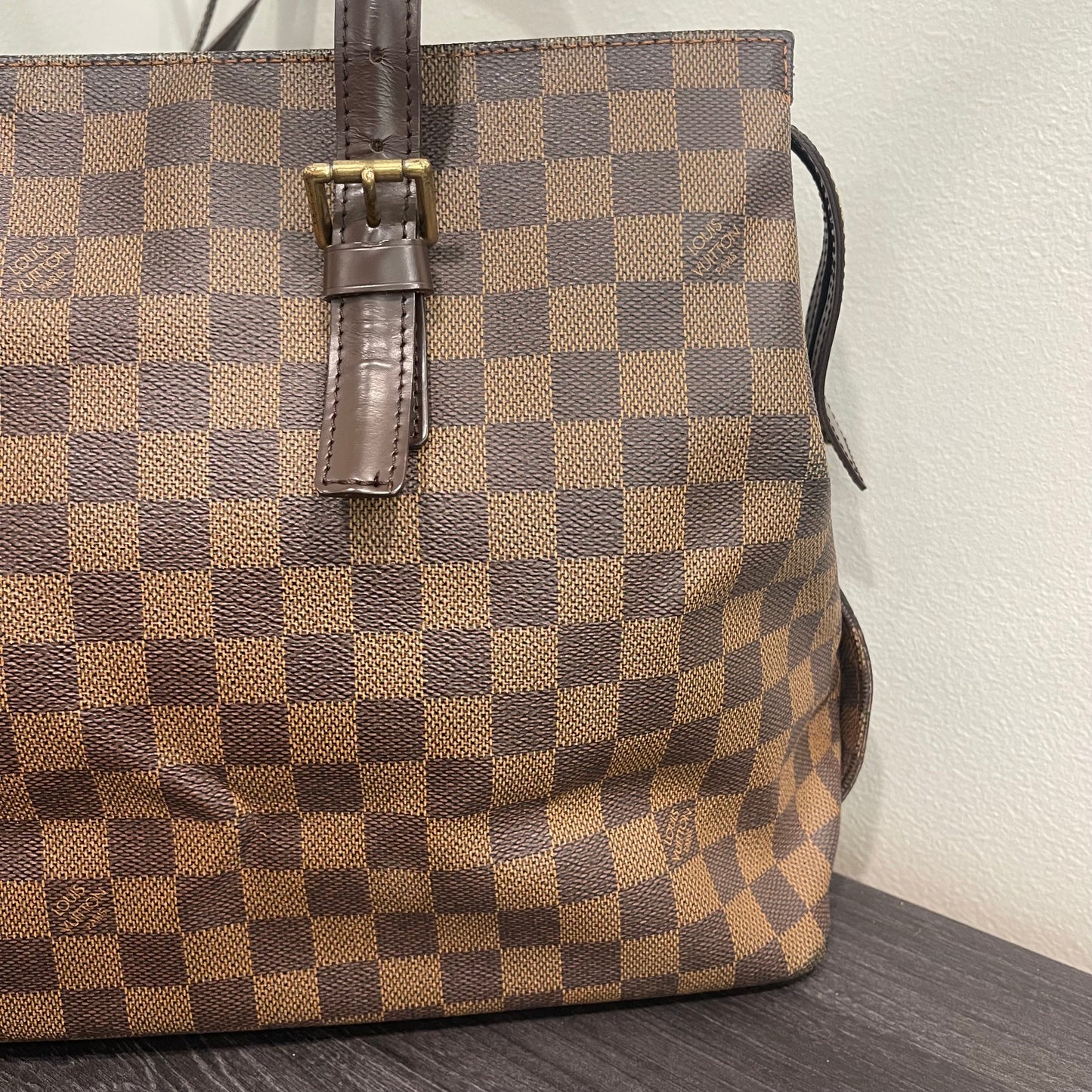 SOLD! Louis Vuitton Damier Ebene Chelsea Tote