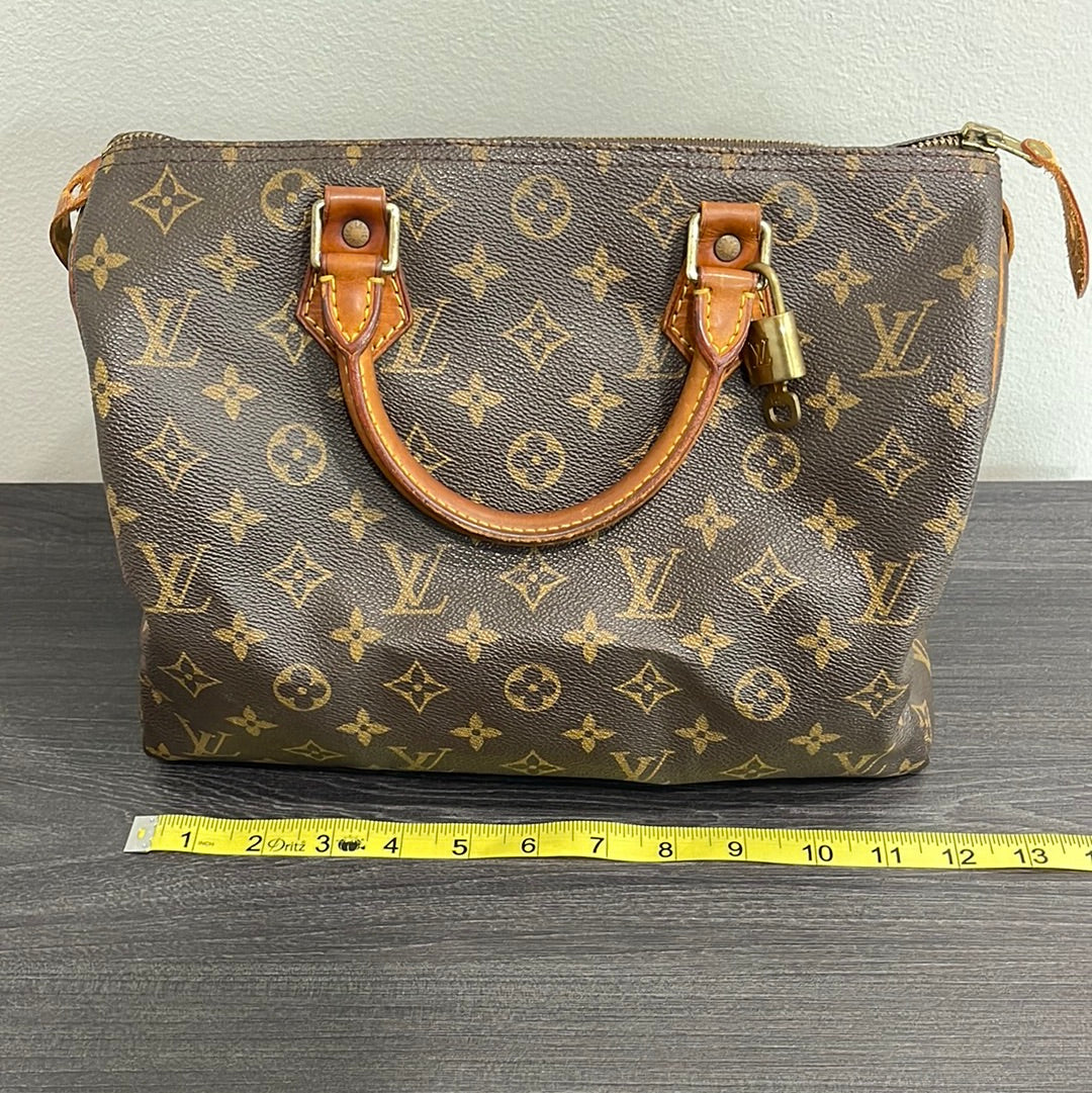 SOLD! Louis Vuitton Monogram Speedy 30 with Lock & Key