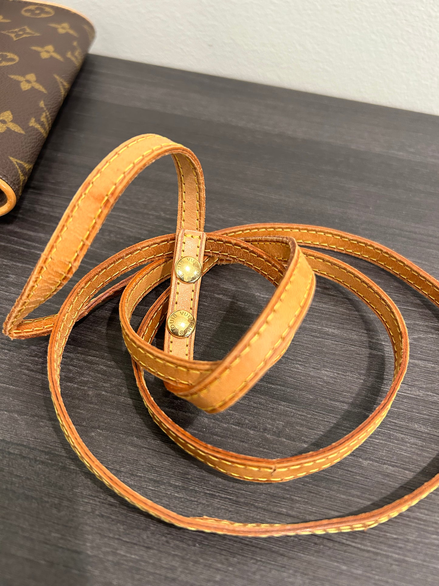 SOLD! Louis Vuitton Monogram Pochette Twin PM