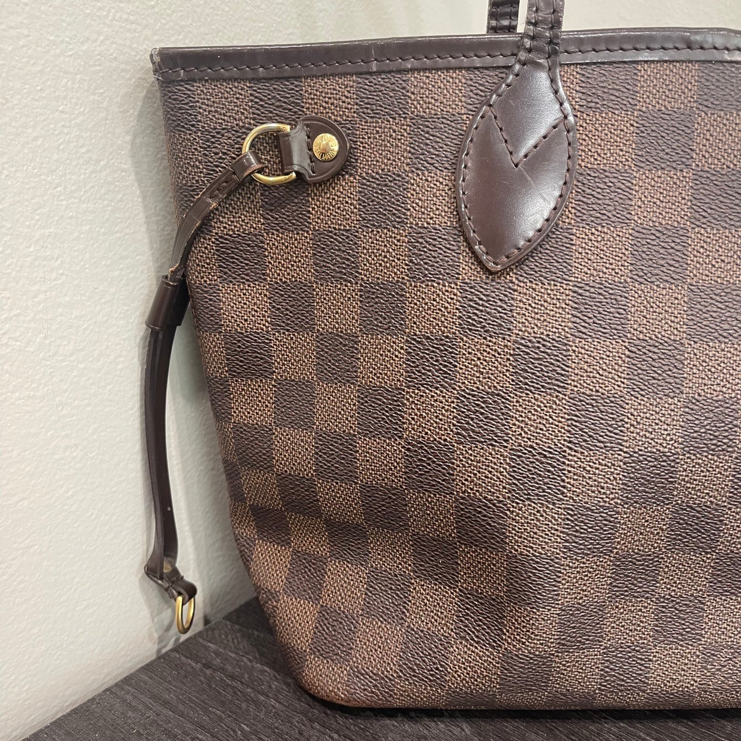 SOLD! Louis Vuitton Damier Ebene Neverfull PM