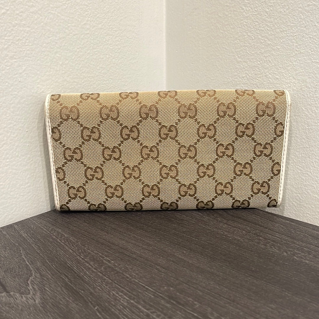 SOLD! Gucci GG Canvas Wallet