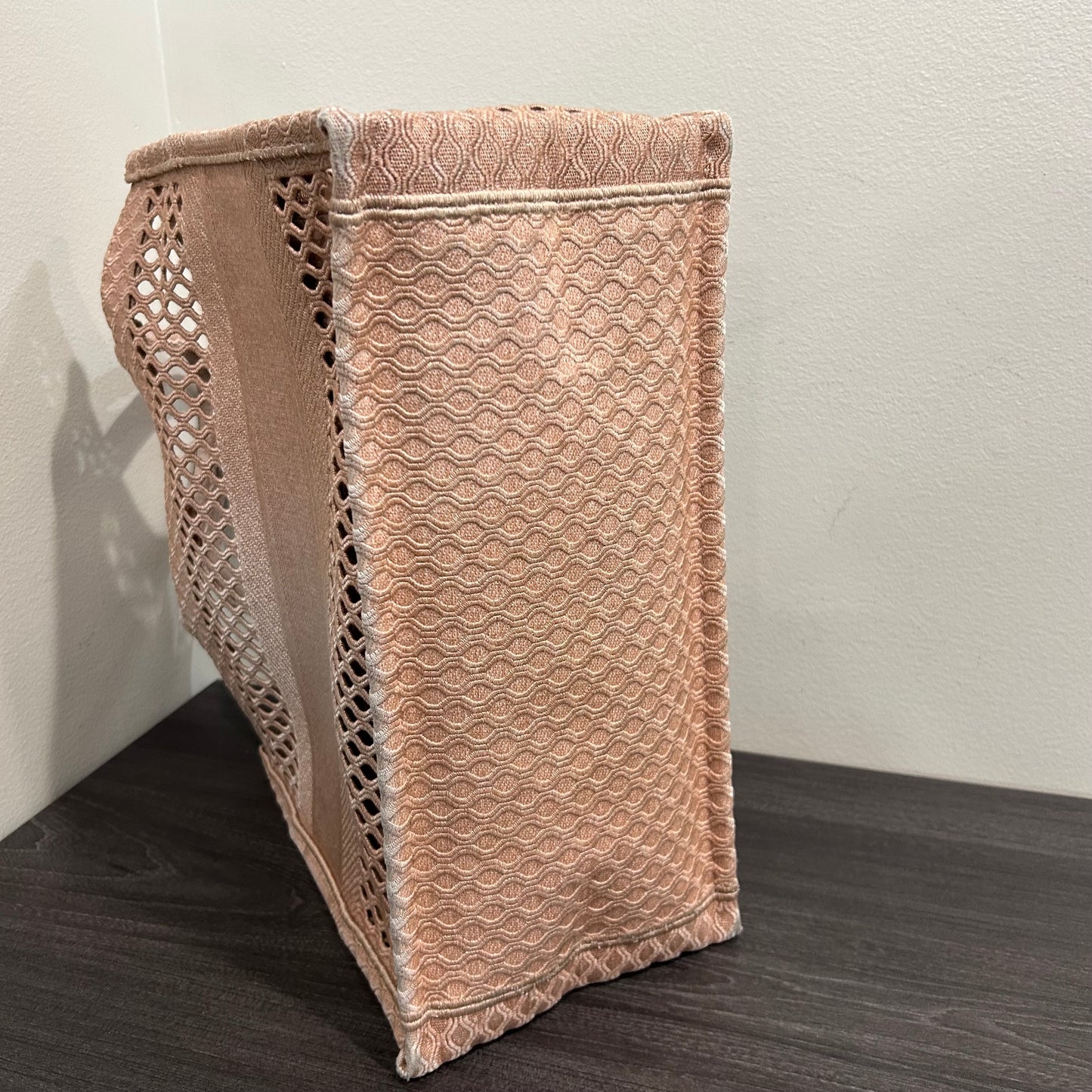 #101 DIOR Mesh Pink Medium Book Tote