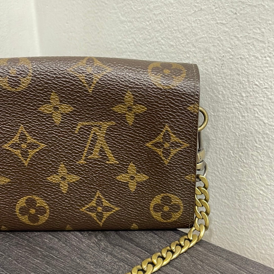 SOLD! Louis Vuitton Monogram Wallet on Chain