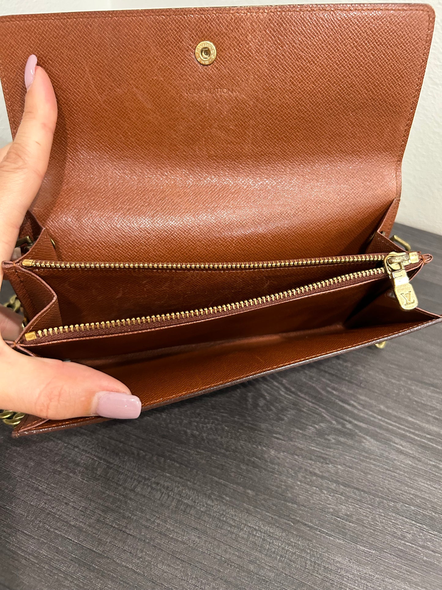 SOLD! Louis Vuitton Monogram Wallet on Chain