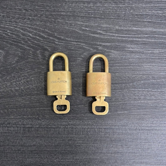 SOLD! Louis Vuitton Brass Lock & Key (Set of 2)