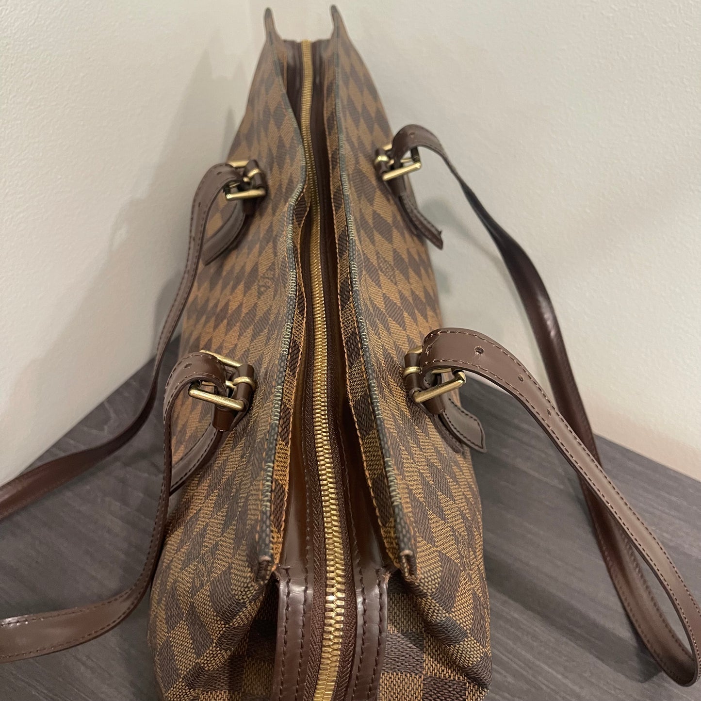 SOLD! Louis Vuitton Damier Ebene Chelsea Tote