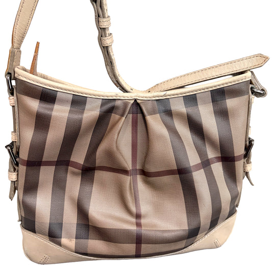 1215-02 BURBERRY Smoked Trench Coated Canvas Hartham Crossbody