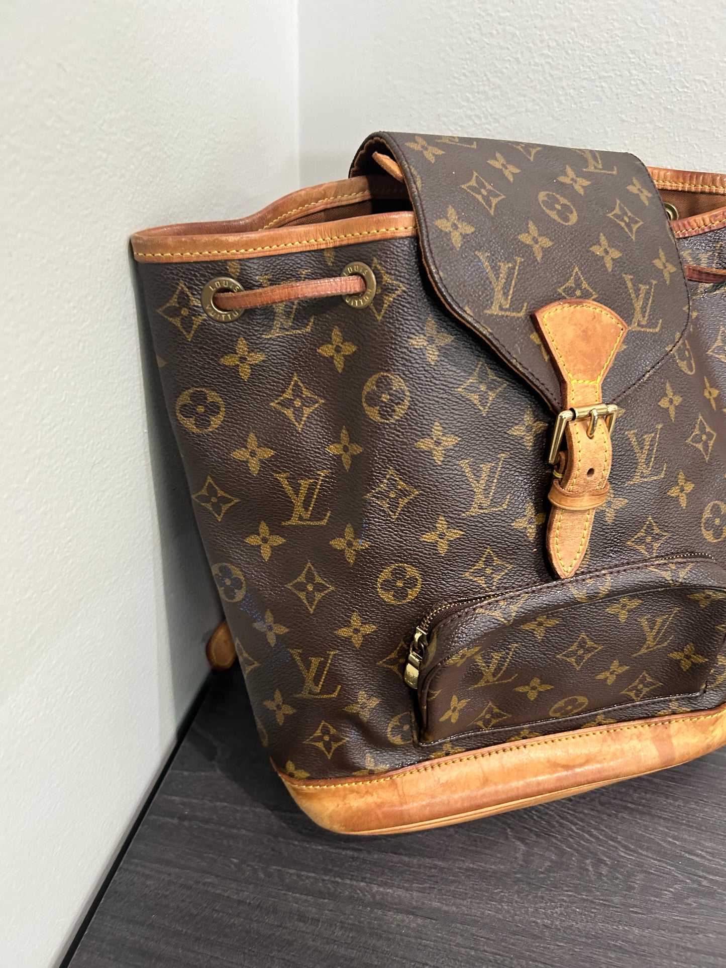 SOLD! Louis Vuitton Monogram Montsouris MM Backpack