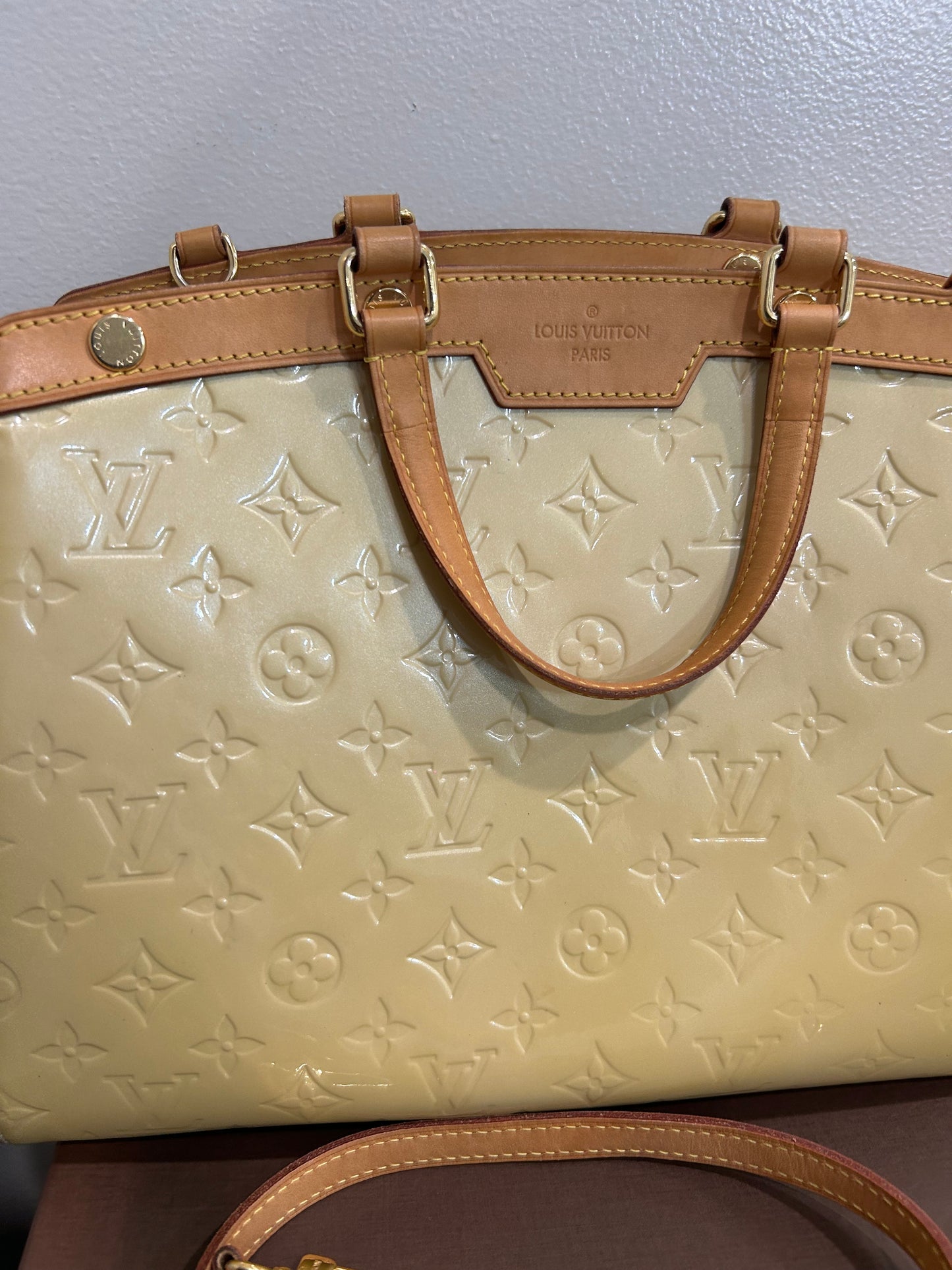 SOLD! 2012 Louis Vuitton Yellow Vernis Brea MM