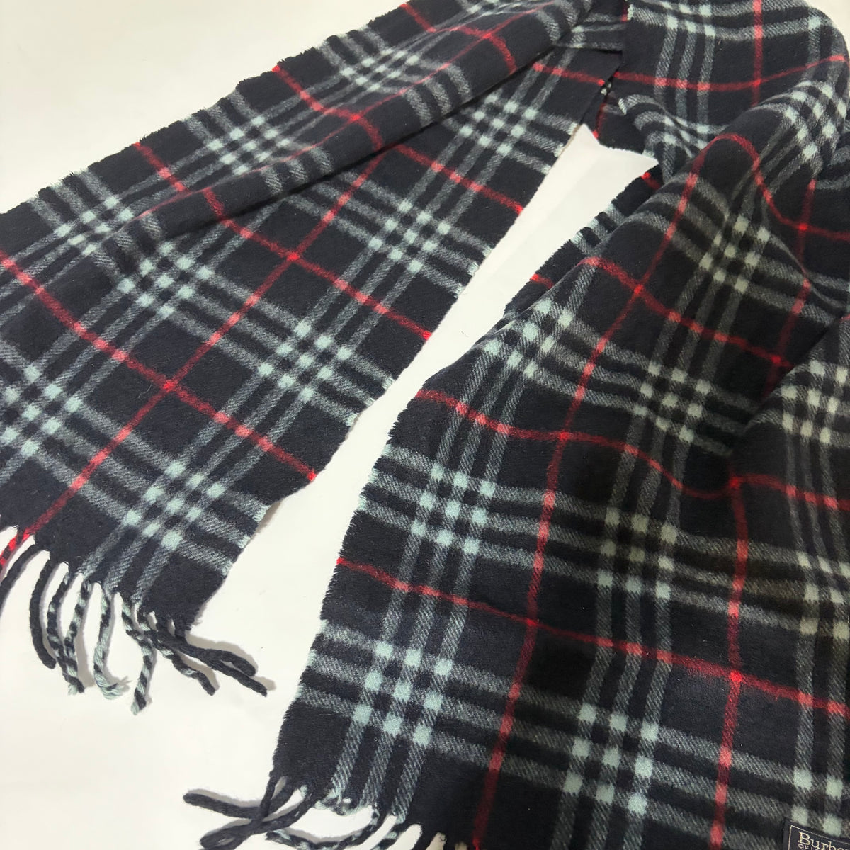 #123 BURBERRY Blue Scarf