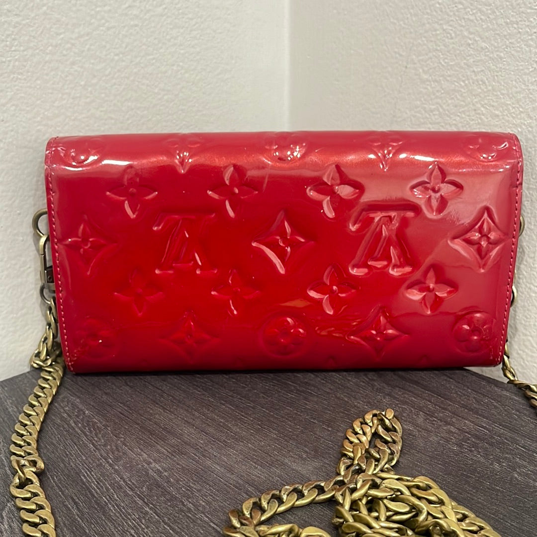 SOLD! Louis Vuitton Vernis Wallet on Chain