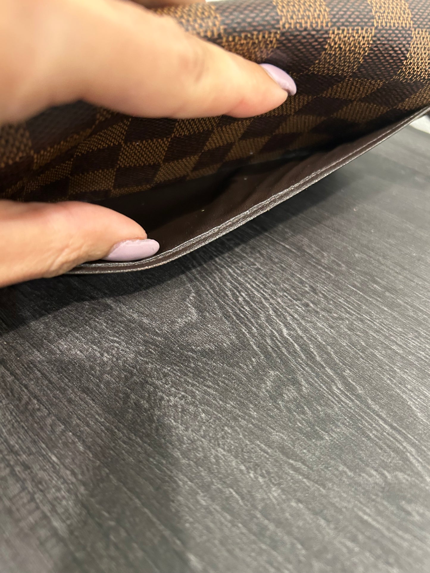 SOLD! Louis Vuitton Damier Wallet w/ Strap