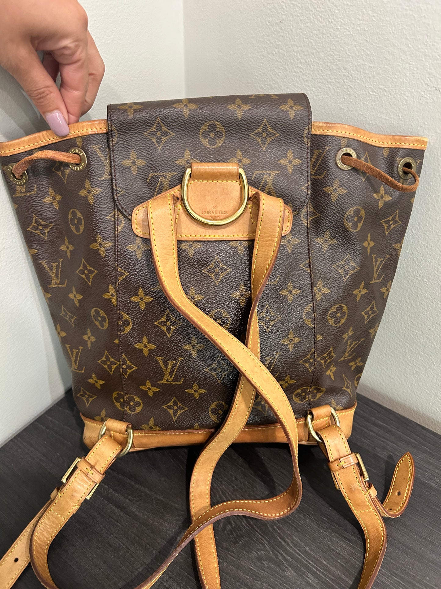 SOLD! Louis Vuitton Monogram Montsouris MM Backpack