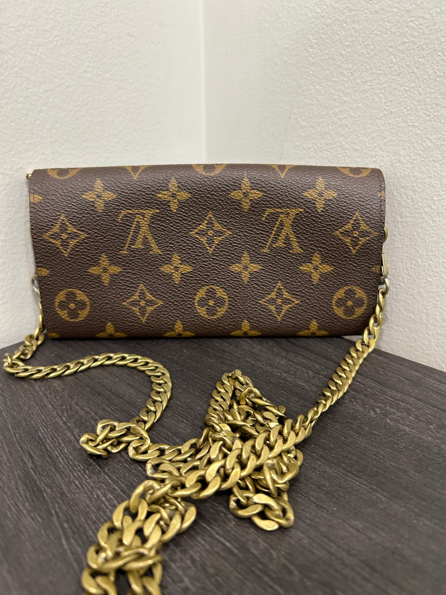 SOLD! Louis Vuitton Monogram Wallet on Chain