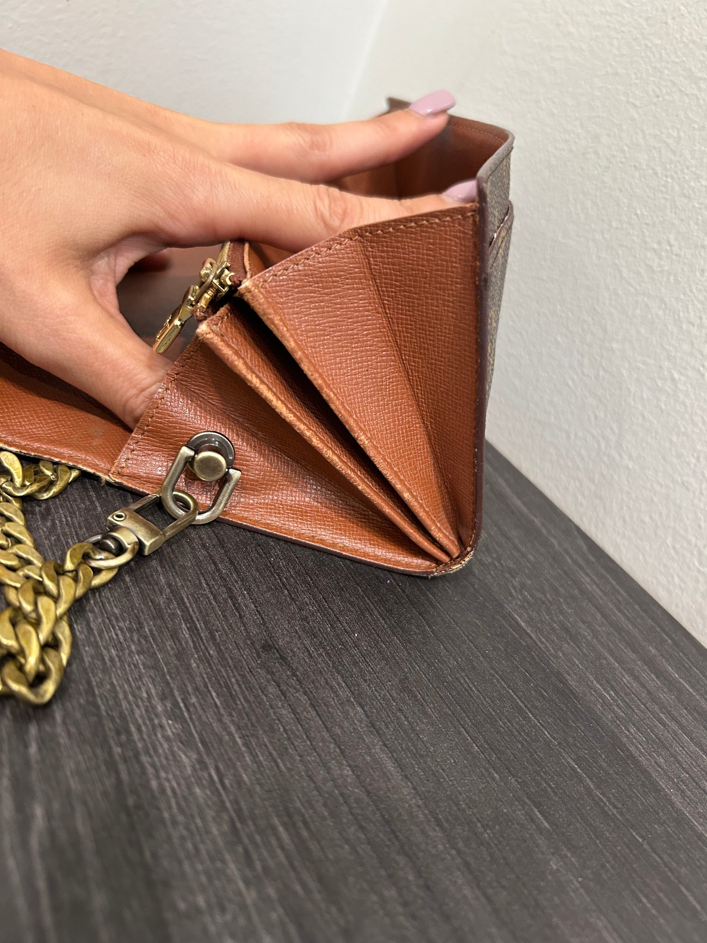 SOLD! Louis Vuitton Monogram Wallet on Chain