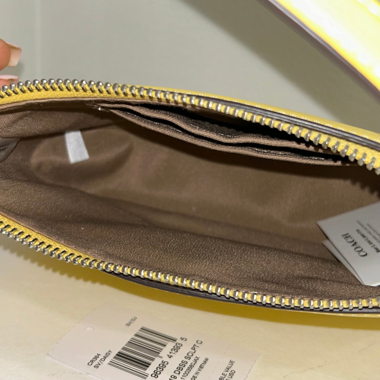 New Coach Leather Pochette