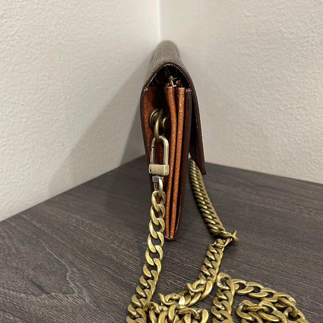 SOLD! Louis Vuitton Monogram Wallet on Chain