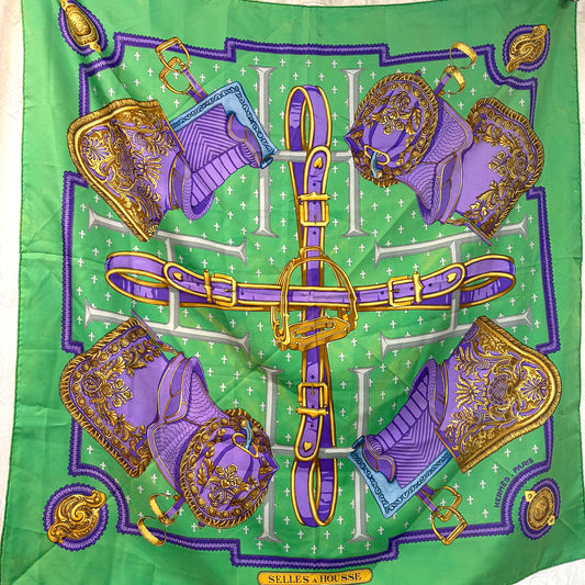 #8235 HERMES 90cm Silk Scarf