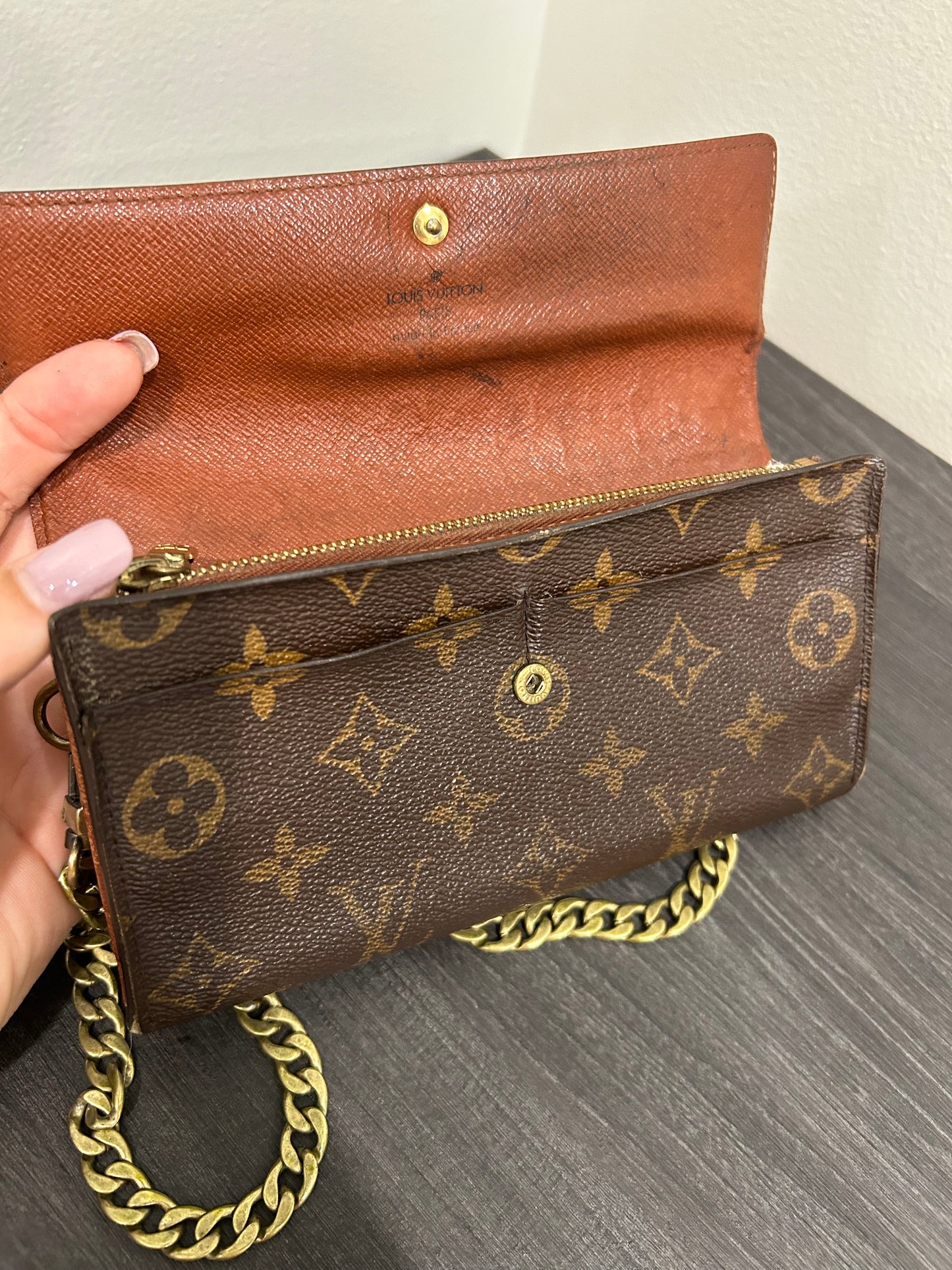SOLD! Louis Vuitton Monogram Wallet on Chain