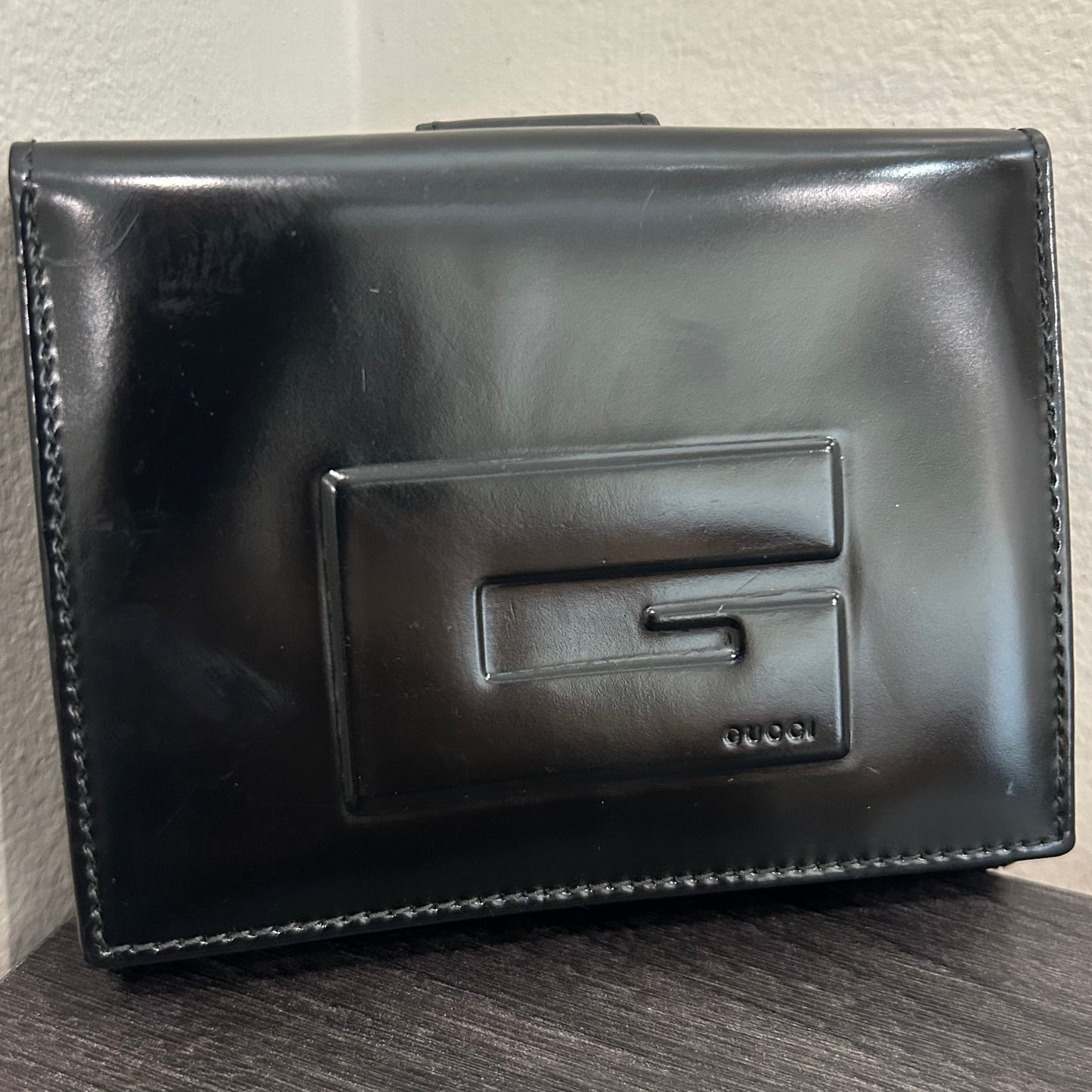 CLEARANCE #193 GUCCI Patent Wallet