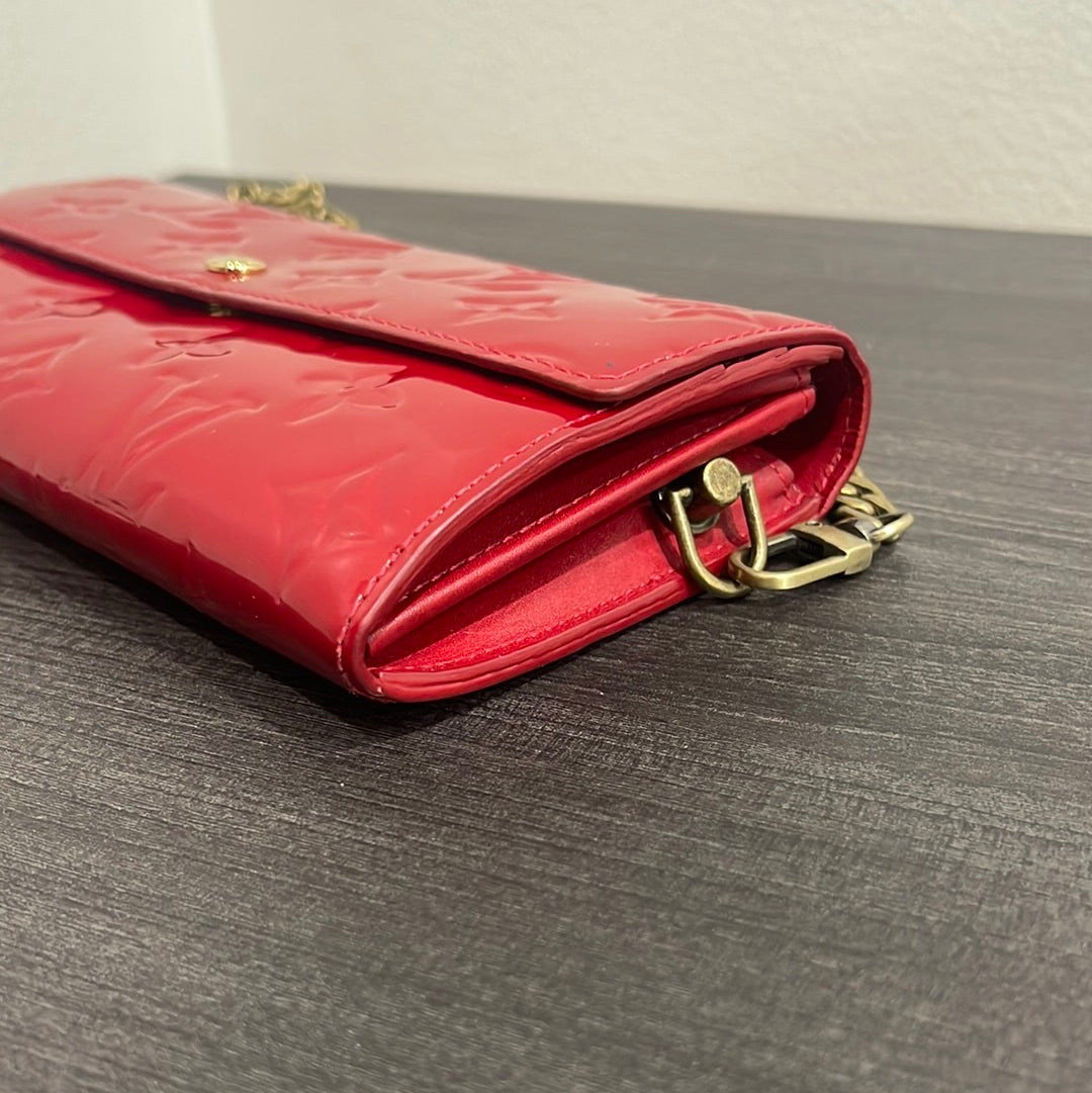 SOLD! Louis Vuitton Vernis Wallet on Chain