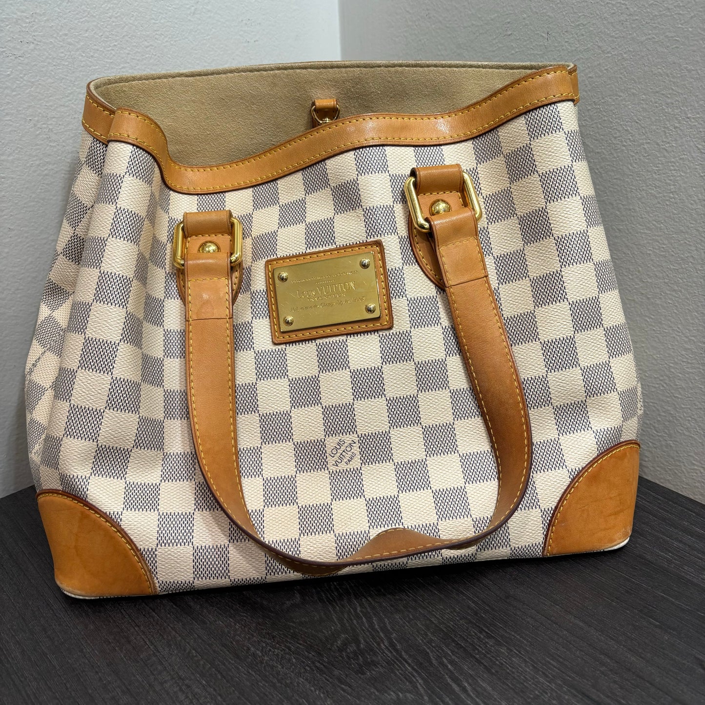 CLEARANCE #306 LOUIS VUITTON Damier Azur Hampstead PM