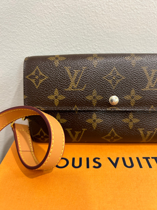 SOLD! Louis Vuitton Monogram Wallet on Shoulder Strap