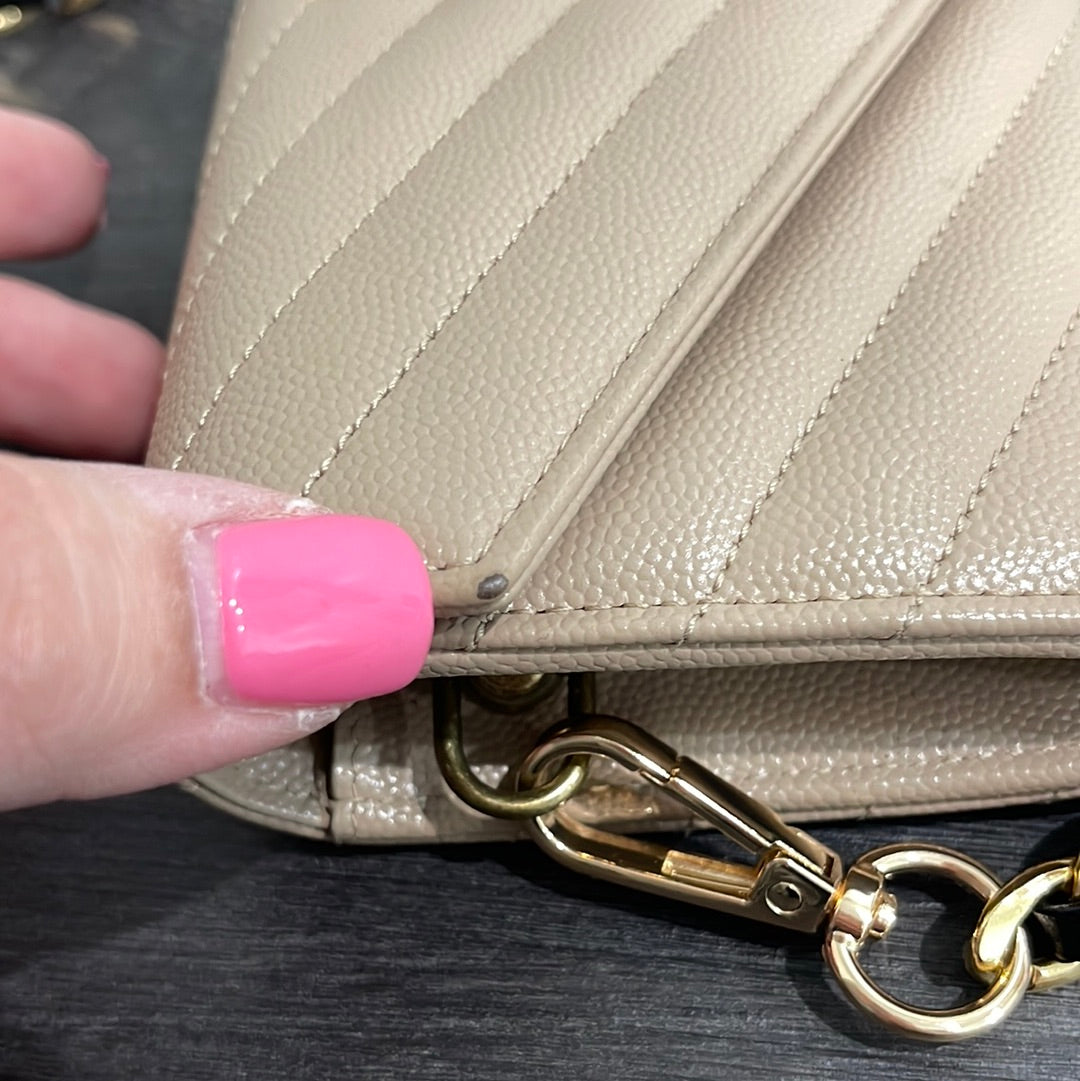 SOLD! Yves Saint Laurent YSL Caviar Wallet on Chain