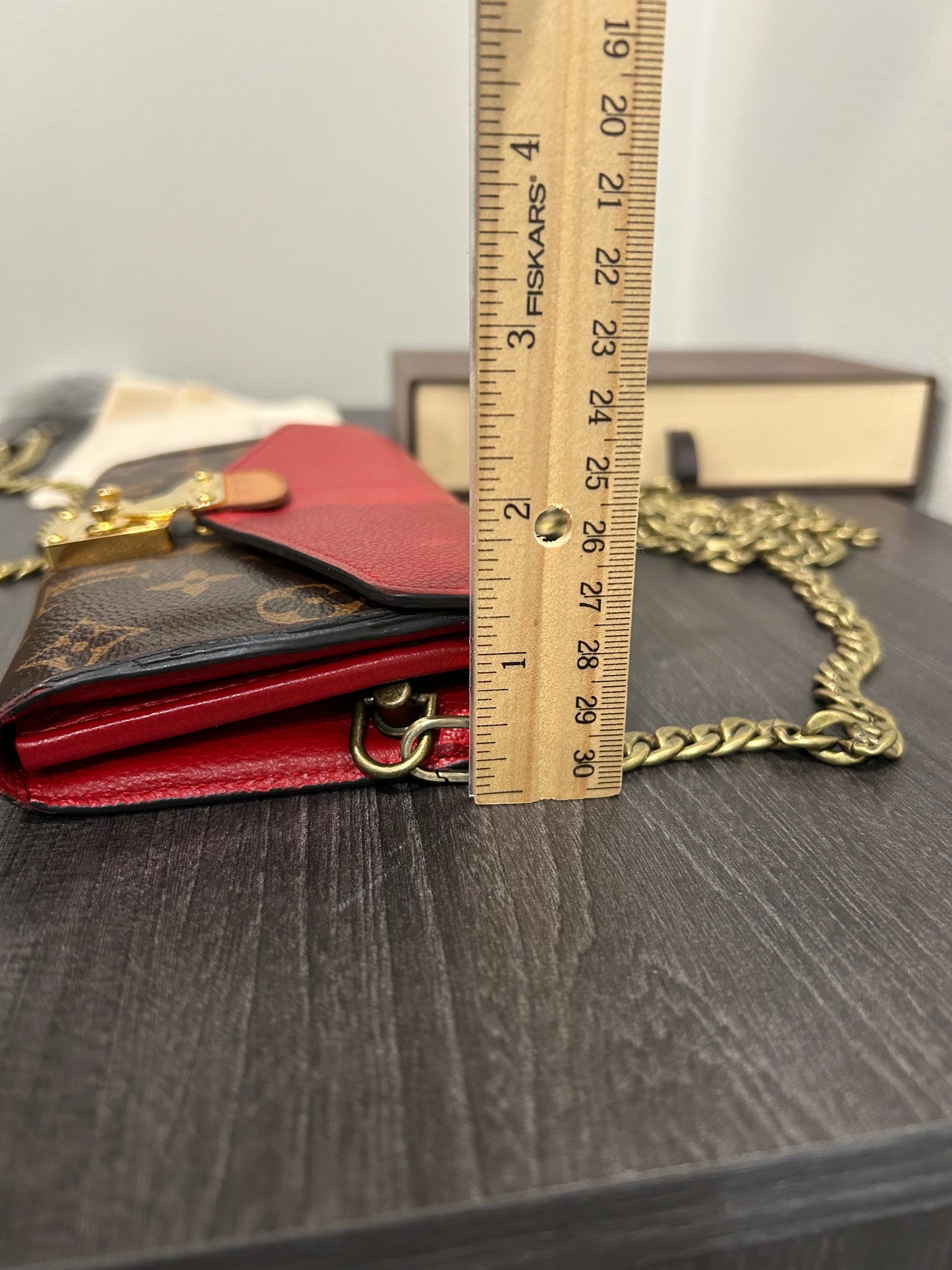 SOLD! Louis Vuitton Pallas Wallet on Chain
