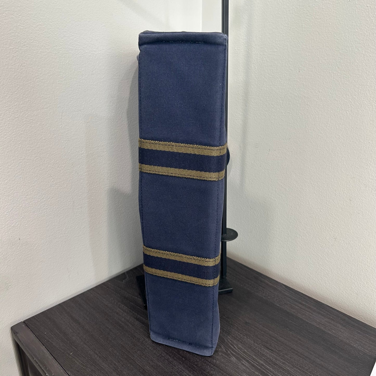 1013 HERMÈS Toile Fourre-Tout MM Tote Blue