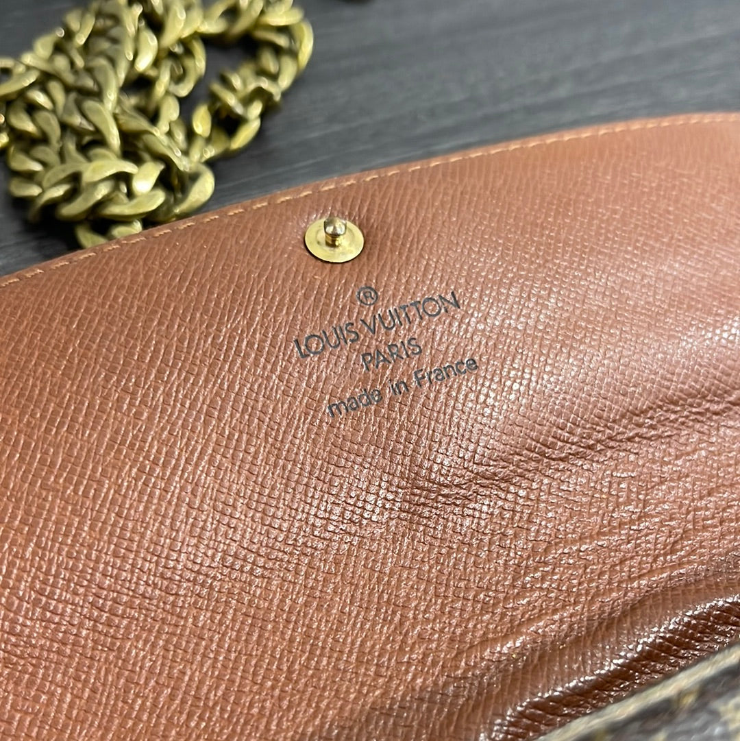 SOLD! Louis Vuitton Monogram Wallet on Chain