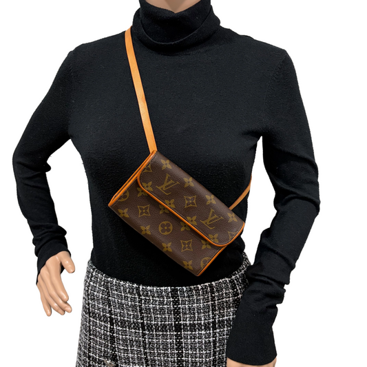 #9119 LOUIS VUITTON Florentine with Original Vachetta Leather Strap