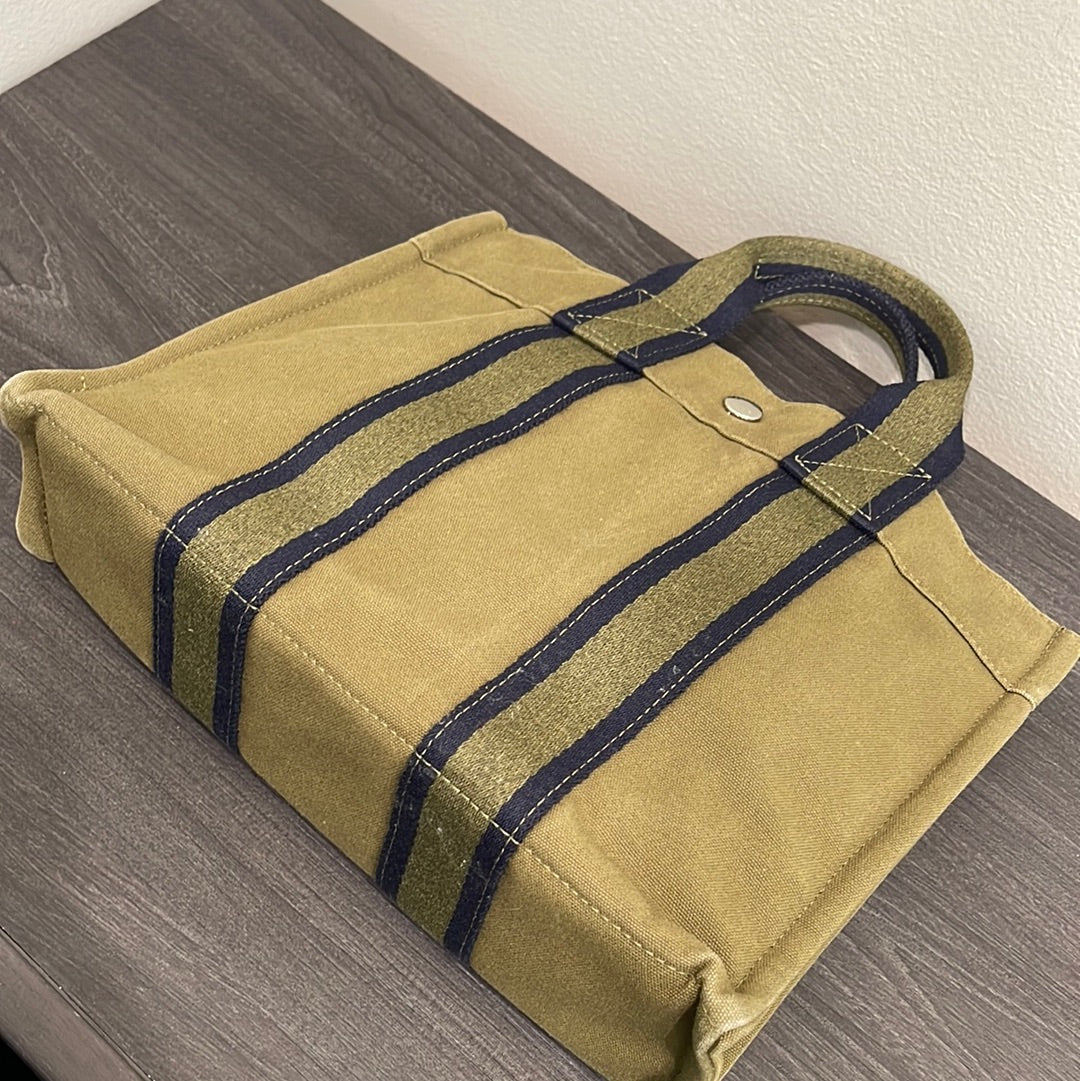 SOLD! Hermès Toile Fourre-Tout PM Tote