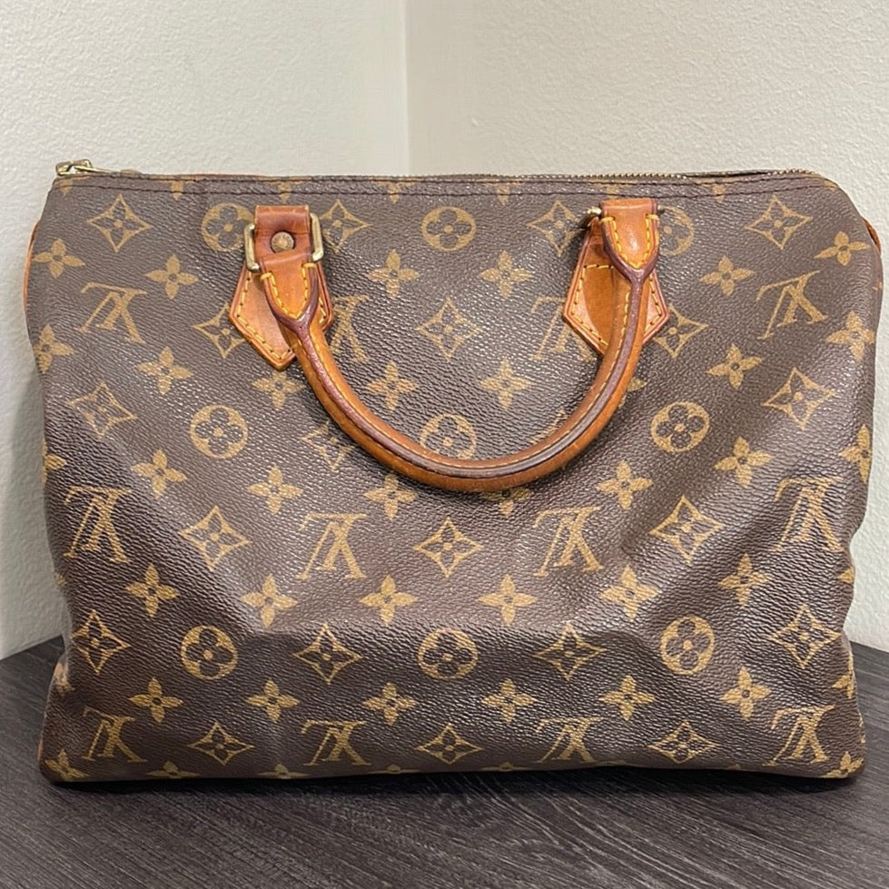 SOLD! Louis Vuitton Monogram Speedy 30 with Lock & Key