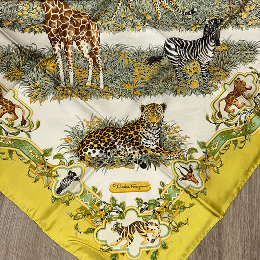 SOLD! Salvatore Ferragamo Silk Scarf