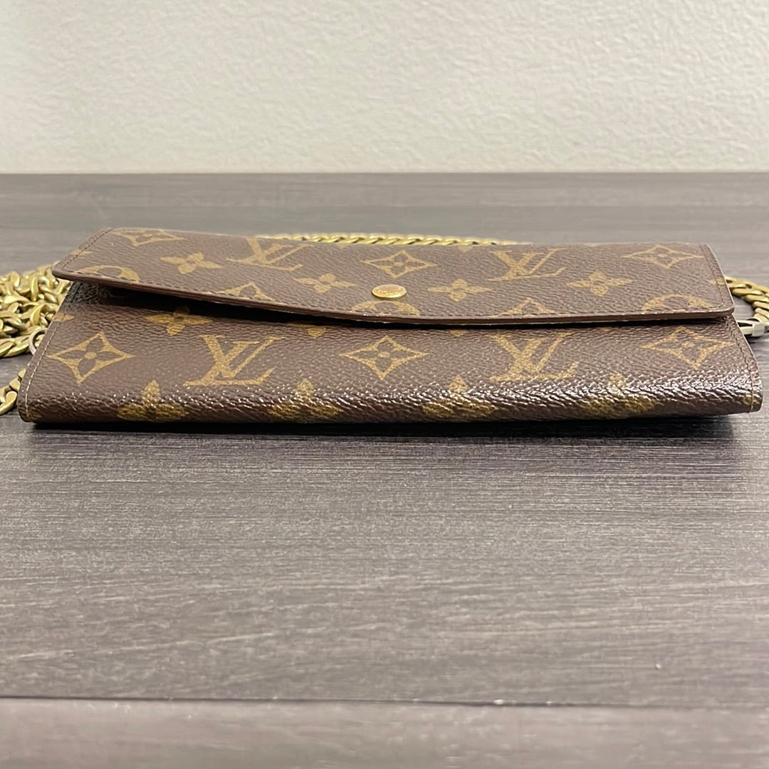 SOLD! Louis Vuitton Monogram Wallet on Chain