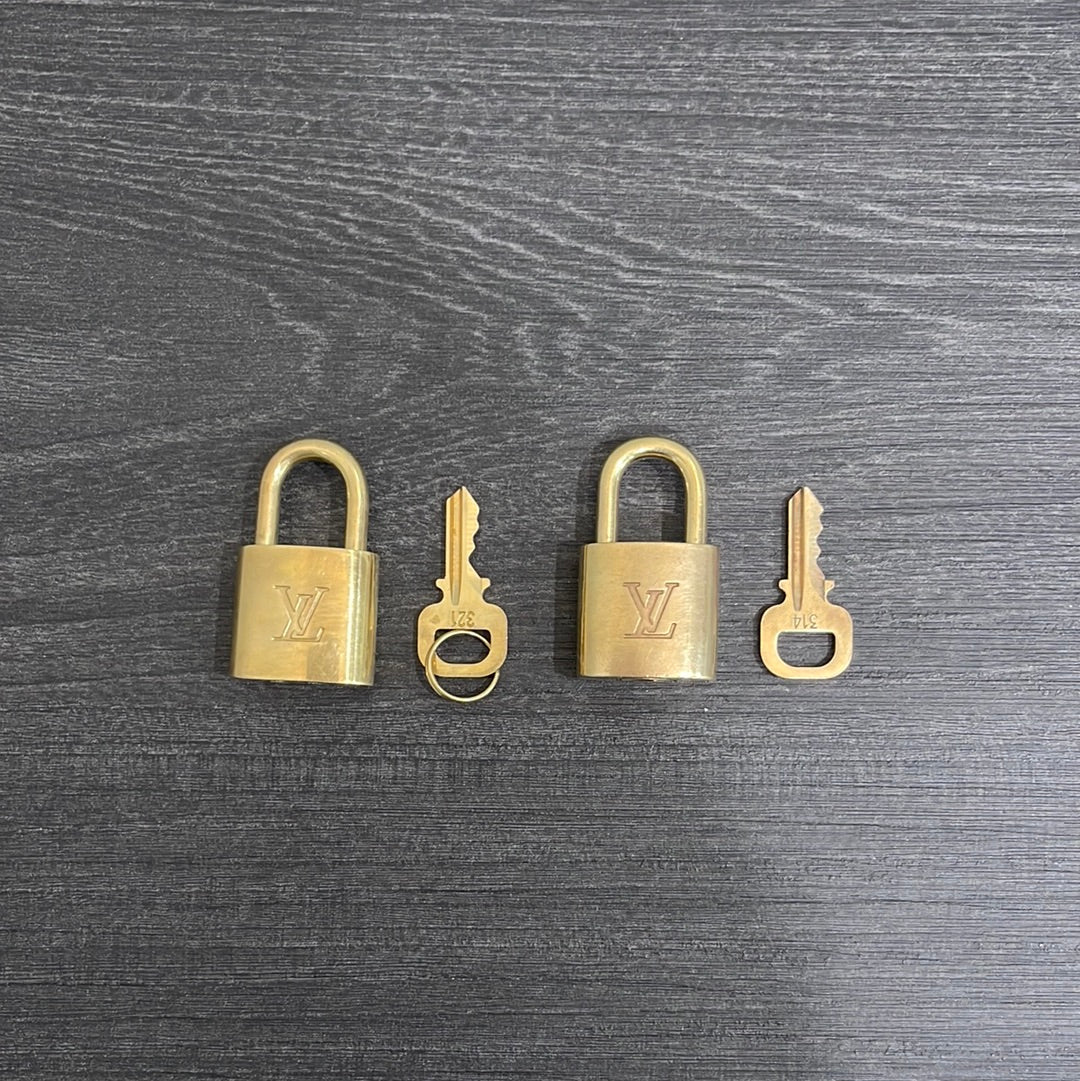 SOLD! Set of 2 Louis Vuitton Lock & Key