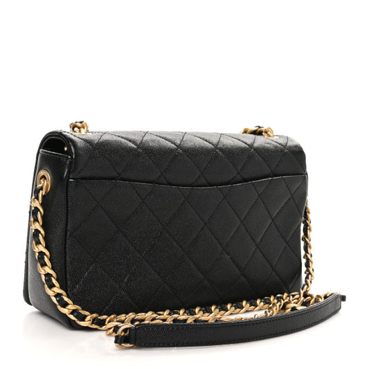 CHANEL Black Caviar Quilt Shoulder Bag ( RESERVED )