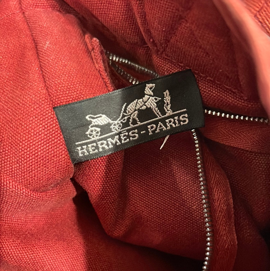 SOLD! Hermès Toile Fourre-Tout PM Tote