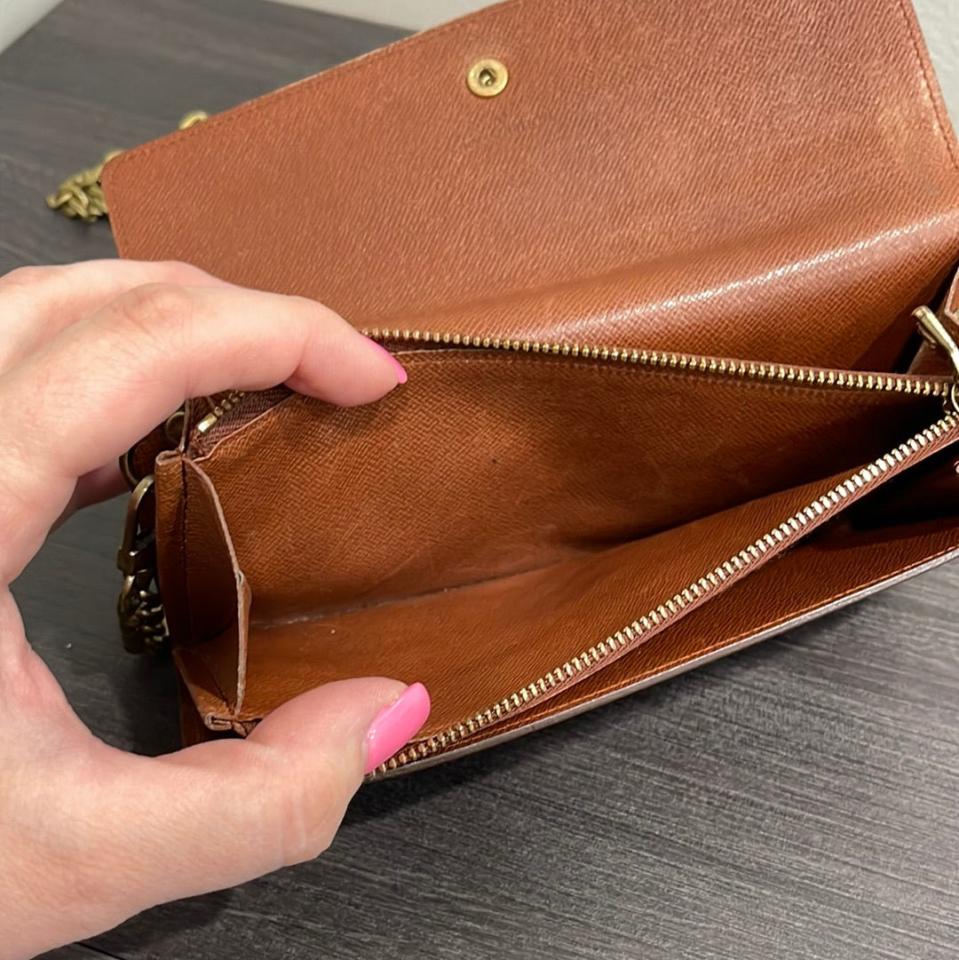 SOLD! Louis Vuitton Monogram Wallet on Chain