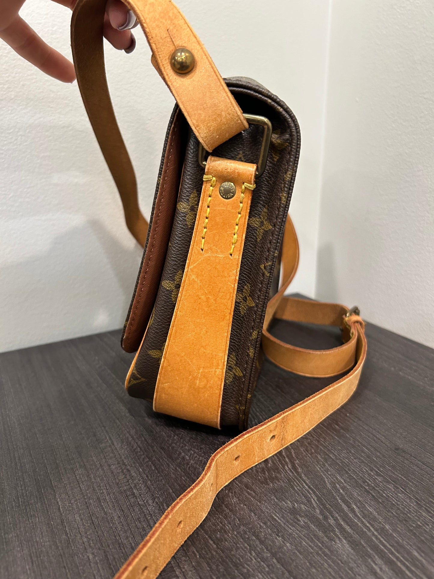 SOLD! Louis Vuitton Monogram Cartouchiere MM