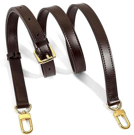 NEW Vachetta Leather Adjustable Crossbody Strap (Brown)