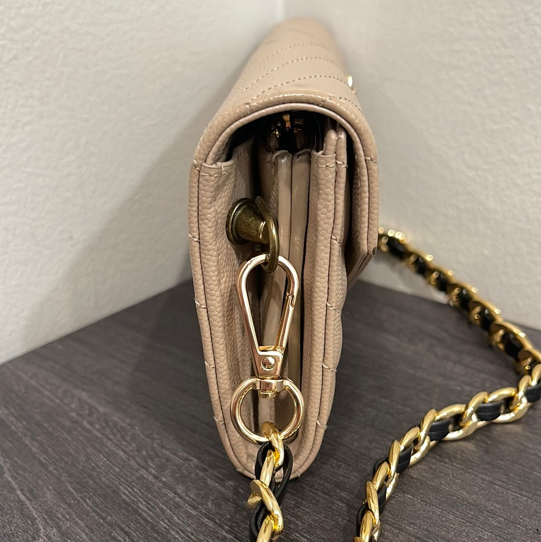 SOLD! Yves Saint Laurent YSL Caviar Wallet on Chain