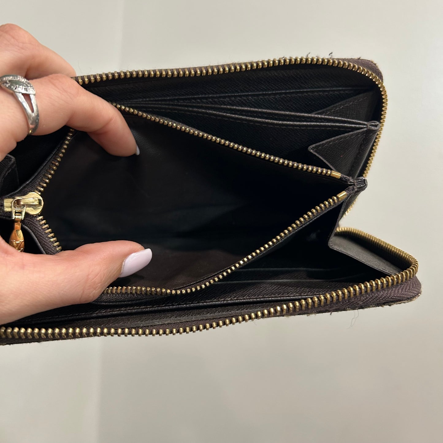 SOLD! Louis Vuitton Mini Lin Zip Wallet