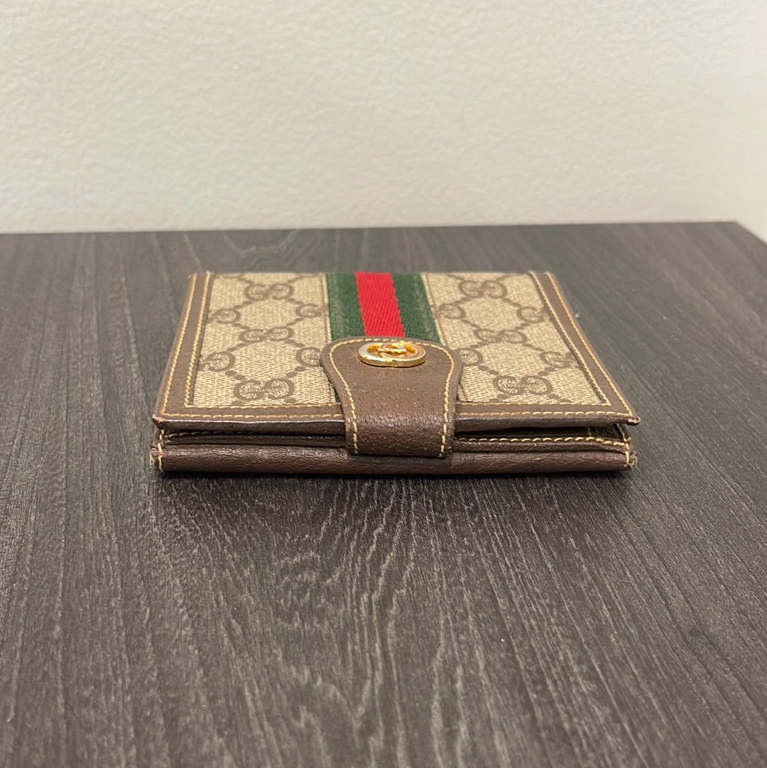 SOLD! 2 Piece Set - Gucci Canvas GG Wallets