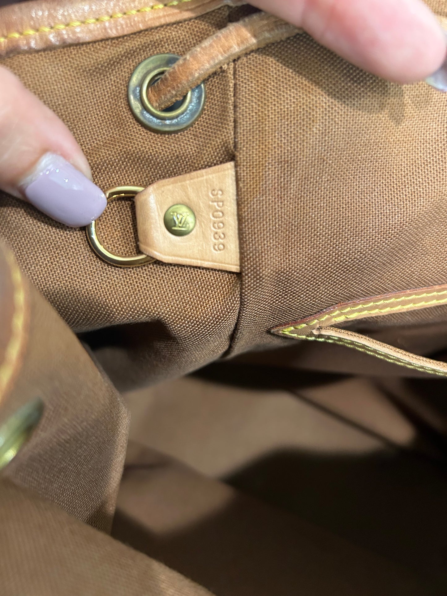 SOLD! Louis Vuitton Monogram Montsouris MM Backpack