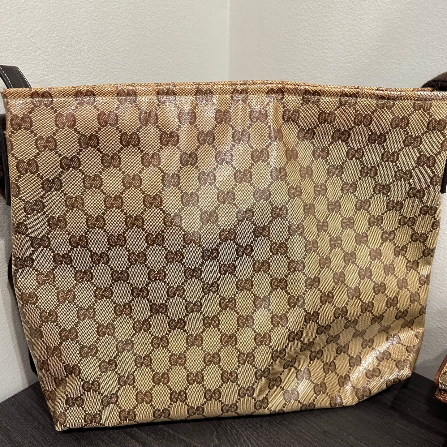 CLEARANCE Gucci Coated Canvas Messenger