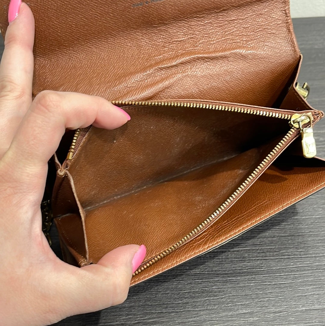 SOLD! Louis Vuitton Monogram Wallet on Chain
